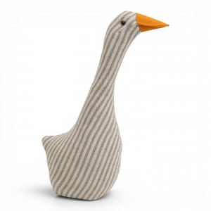 Gemma the Goose Doorstop, a functional accent designed to hold a door in place