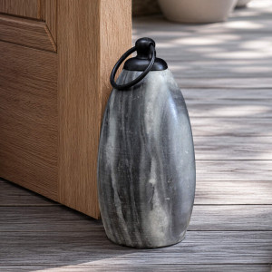 Theo Grey Marble Doorstop - Heavy