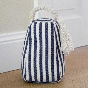 Longbeach Navy Stripe Door Stop