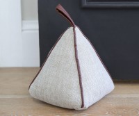 Macauley Taupe Pyramid Door Stop