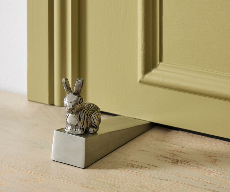 Silver Rabbit Door Wedge - Silver Door Stop