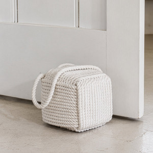Skipper White Rope Doorstop