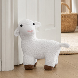 Lily the Lamp Door Stop, designed as a practical door holder with a characterful decorative form