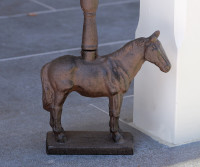 Tall Horse Door Stop - Vintage Cast Iron