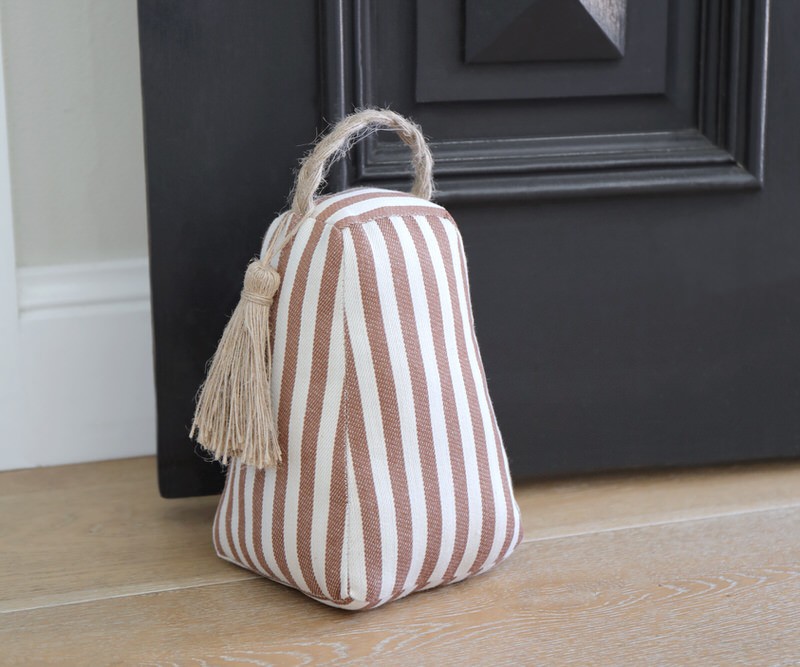 Longbeach Tan Stripe Door Stop