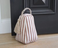 Longbeach Tan Stripe Door Stop