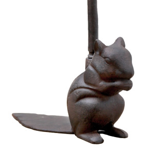 Tall Squirrel Door Stop + Wedge