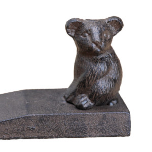 Banjo the Koala Door Wedge, a decorative floor accent made to keep a door securely positioned
