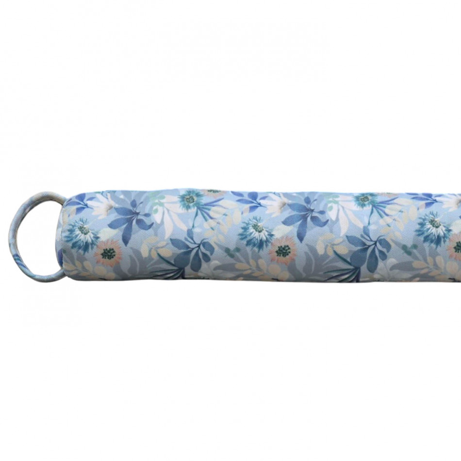 Annelise Cottage Garden Draft Stopper, a fabric draft blocker for the base of a door