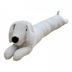 Monty Ivory Boucle Draftstopper, decorative door accessory