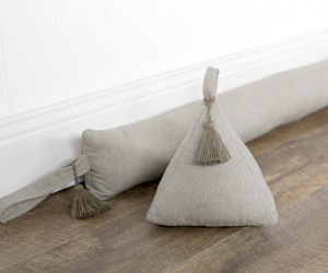 90cm Stamford Oatmeal Draftstopper - Thick