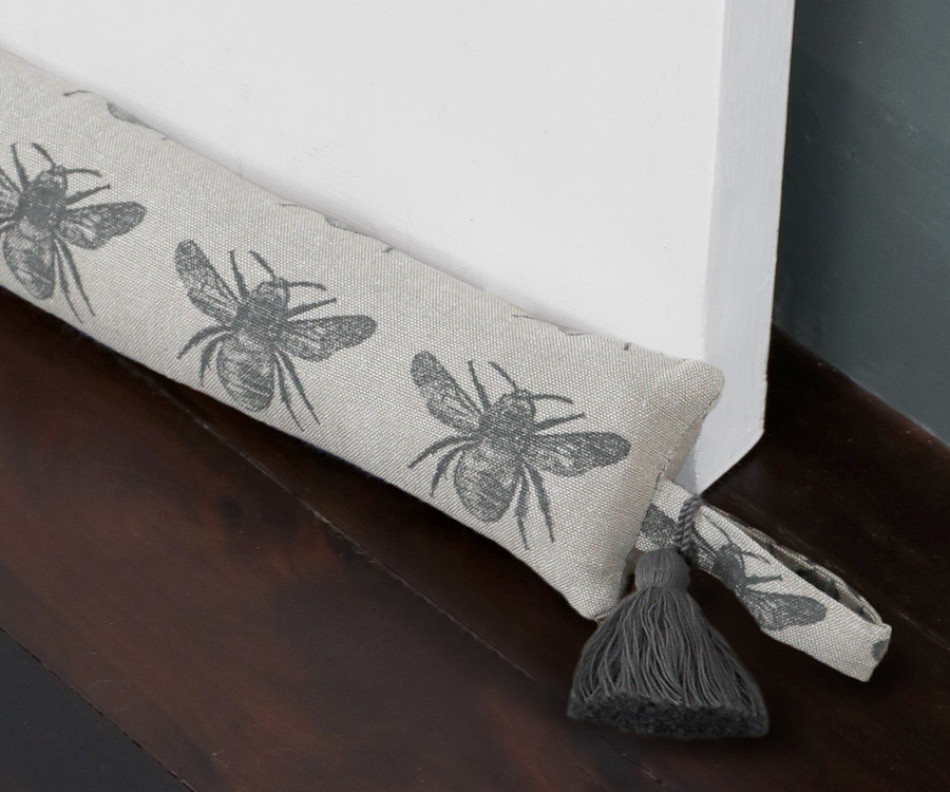 90cm Charcoal Honey Bee Draftstopper - Slim
