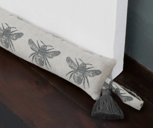 90cm Charcoal Honey Bee Draftstopper - Slim