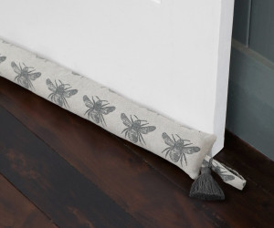 90cm Charcoal Honey Bee Draftstopper - Slim