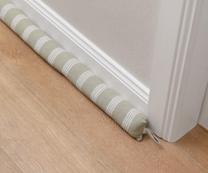 Merivale Sage Green Stripe Draftstopper