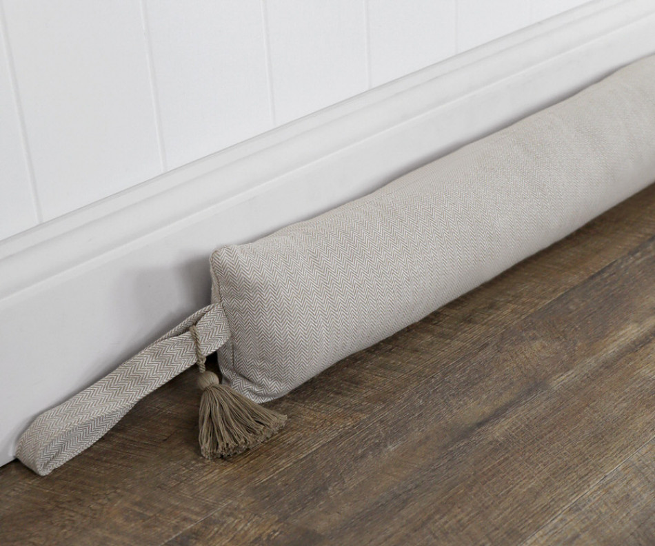 90cm Stamford Oatmeal Draftstopper - Thick