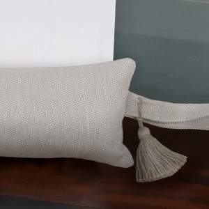 90cm Stamford Oatmeal Draftstopper - Thick, made to sit along the base of a door and reduce unwanted draughts