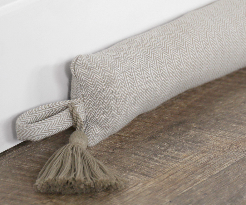 120cm Stamford Oatmeal Draftstopper - Slim
