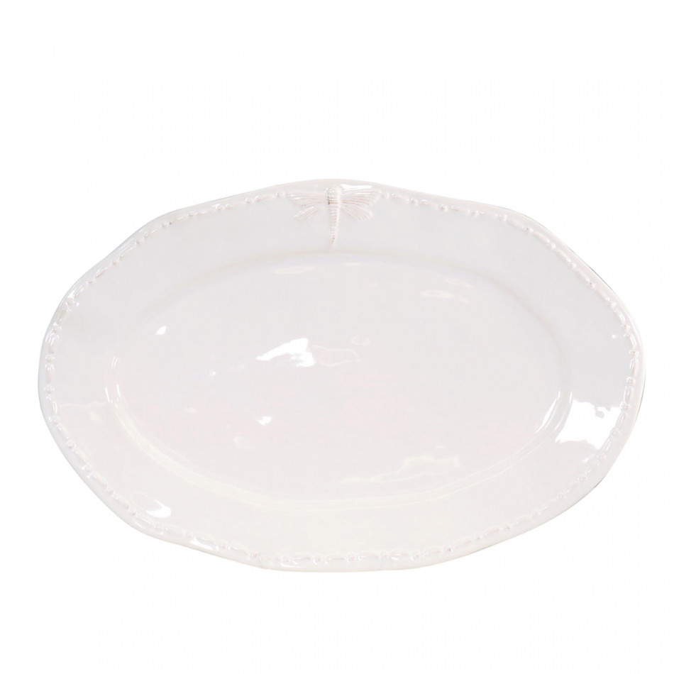 Dragonfly Oval Platter - Large, a tabletop piece for serving or decorative display