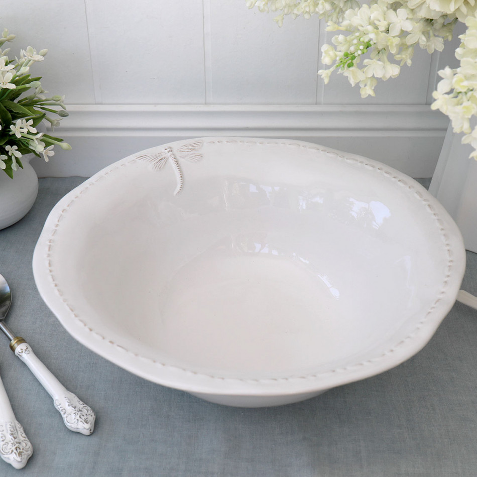 Large Dragonfly Serving Bowl, indoor occasional table