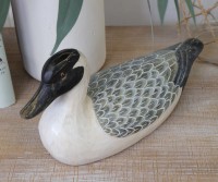 Appleyard Grey Duck Sculpture - Sitting