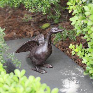 Gracie the Goose Garden Ornament, a sculptural decorative accent for shelf, console or tabletop styling