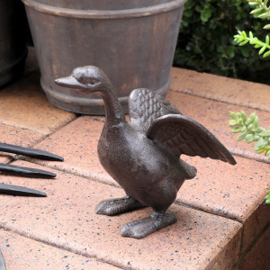 Gracie the Goose Garden Ornament, a decorative accent for shelf or tabletop display