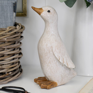 Charlie White Duck - Small, decorative home accessory