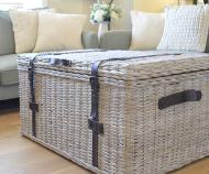 Grange Rattan Storage Trunk with Straps