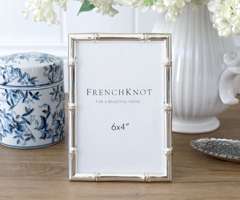 Silver Bamboo Photo Frame 6x4 inch Home Decor Online New Arrivals