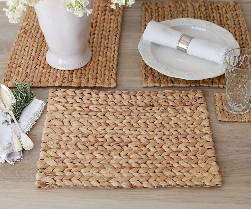 Set 4 Water Hyacinth Placemats