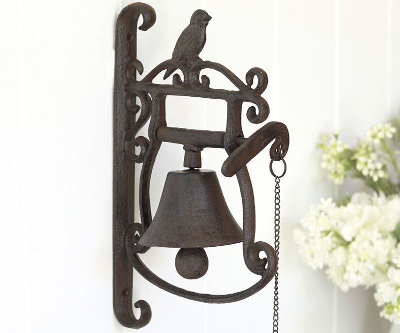 Bird Vintage Wall Bell - Large Cast Iron Doorbell