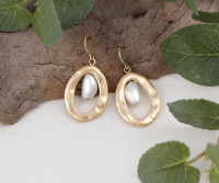 Alaia Gold Oval Earrings