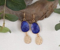 Oberon Blue Lapis Drop Earrings