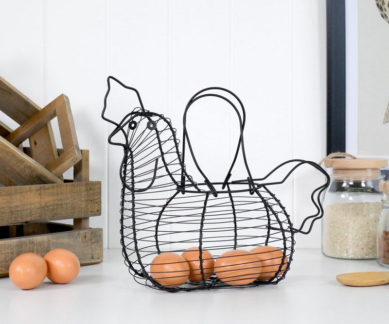 Wirework Kitchen Egg Basket Black Home Decor Online New Arrivals