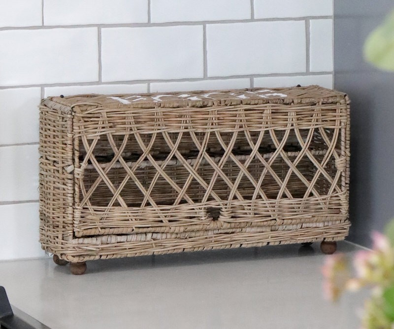 Rattan Egg Basket Farmhouse Style