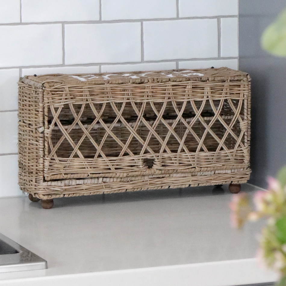 Rattan Egg Basket Farmhouse Style