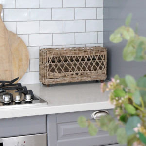 Rattan Egg Basket Farmhouse Style