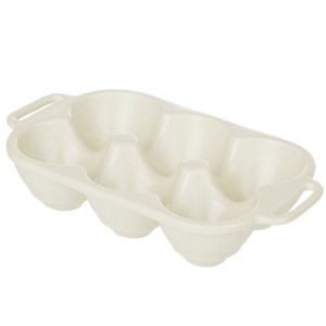Darley Cream Ceramic Egg Tray, a tabletop piece for serving or decorative display