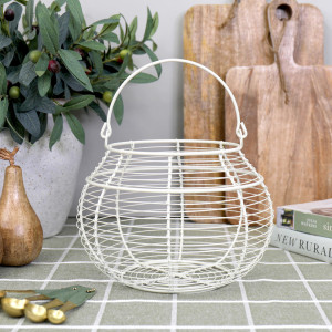 Croft Wire Produce Basket, a practical basket for organising household items or creating a display