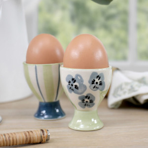 Isobel Blue Floral Egg Cup, decorative tableware