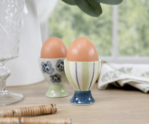 Isobel Green Stripe Egg Cup