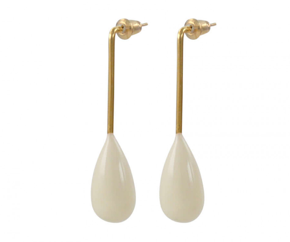 Ivory Kailani Enamel Drop Earrings, a jewellery accessory for personal styling