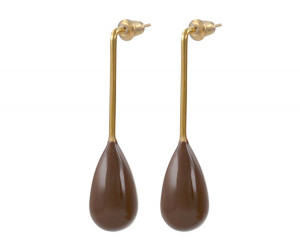 Chocolate Kailani Enamel Drop Earrings, a jewellery accessory for personal styling