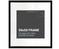 Set 3 50x50cm Square Black Picture Frames