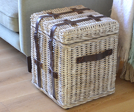 Grange Rattan Trunk with Straps Small