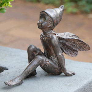 Jasper the Pixie - Garden Fairy Sculpture, decorative lighting accessory