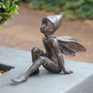 Jasper the Pixie - Garden Fairy Sculpture, designed as a standalone ornament for adding character to an interior