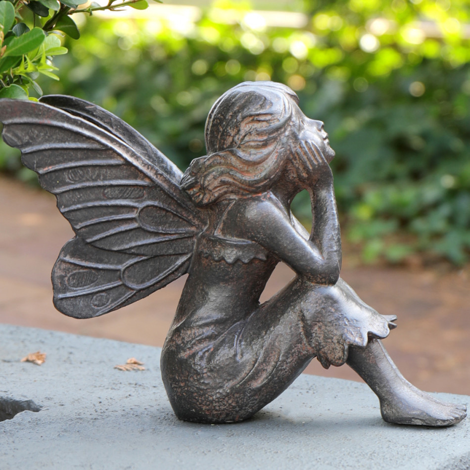 Posy the Fairy - Garden Fairy Sculpture, a decorative accent for shelf or tabletop display