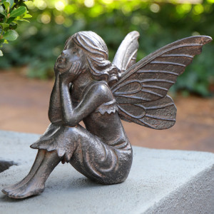 Posy the Fairy - Garden Fairy Sculpture, designed as a standalone ornament for adding character to an interior